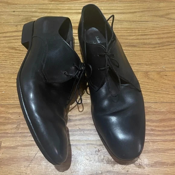 Salvatore Ferragamo Black Dress Shoes Sz 10.5 EE - Picture 4 of 13